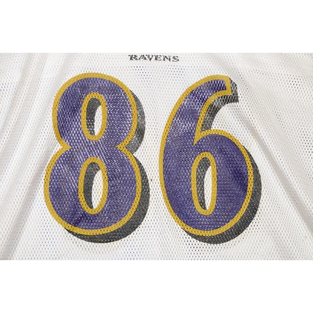 Baltimore Ravens Jersey Mens 2XL White‎ NFL Football Todd Heap Reebok Authentic